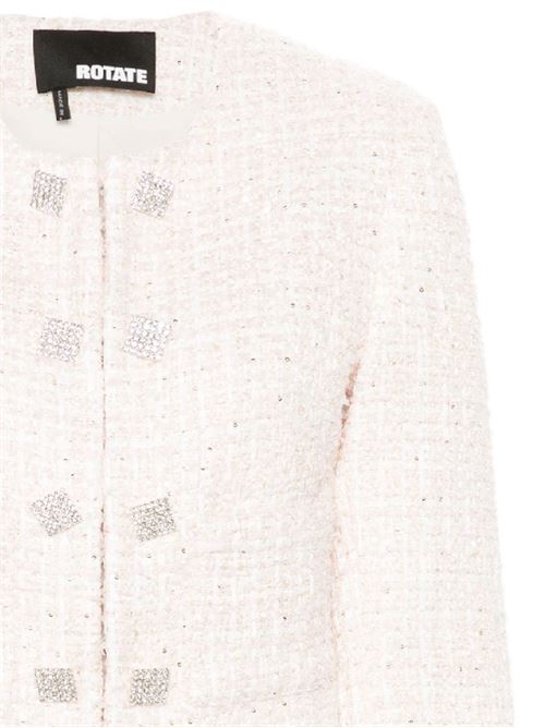 Light pink/whi woman jacket ROTATE BIRGERCHR | 1127721011BCR15921011